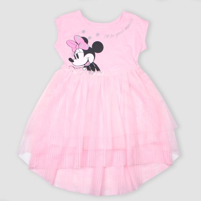 Pink Minnie Mouse Dress with Tulle